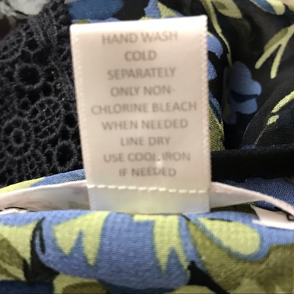 Band of Gypsies Lace Front Mini Dress Floral 8 - Picture 4 of 9